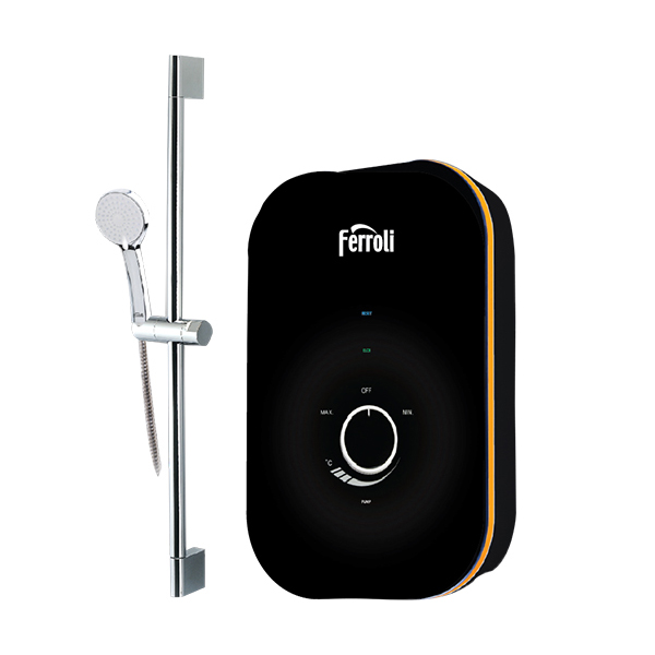 Máy nước nóng trực tiếp Ferroli Amore GSP bơm tăng áp